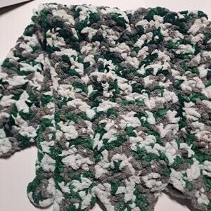 Green Gray Baby Blanket